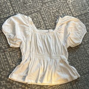 Old Navy Cream Puff Sleeve Blouse